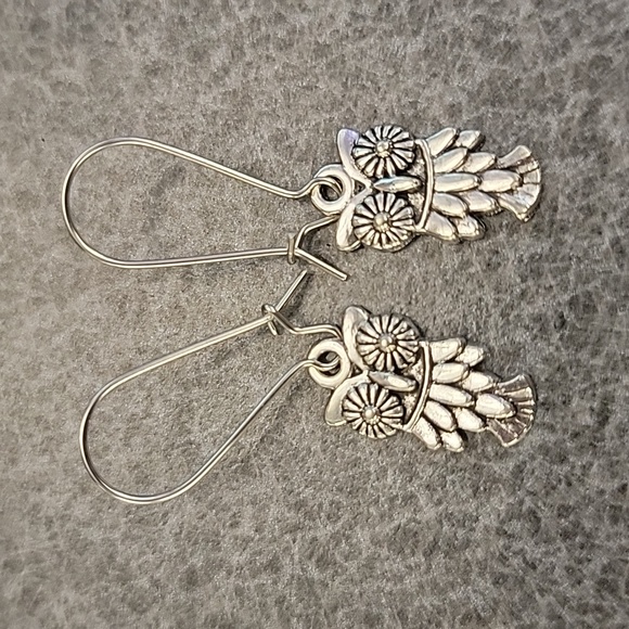 COPY - Owl Drop Earrings - Picture 1 of 1
